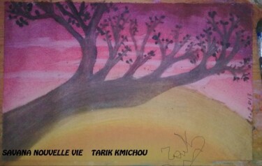 Pintura intitulada "NOUVELLE VIE" por Tarik Kmichou, Obras de arte originais, Óleo