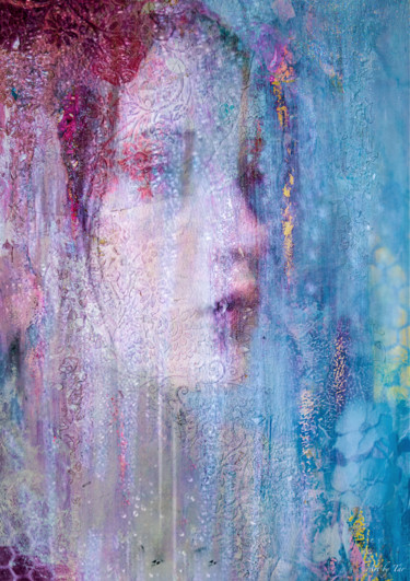 Painting titled "English rain" by Art By Tar (Www.Artbytar.Nl), Original Artwork, Acrylic Mounted on Aluminium