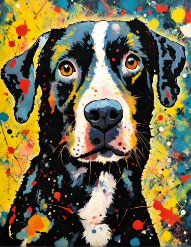 Arte digital titulada "I. Dog" por Tarkanm, Obra de arte original, Imagen generada por IA