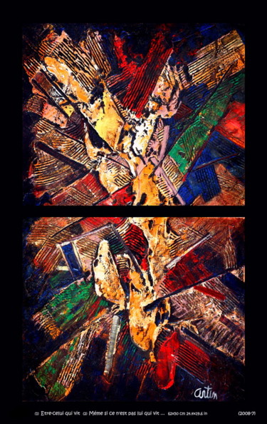 Peinture intitulée "ere-celui-qui-vit.j…" par Artin, Œuvre d'art originale
