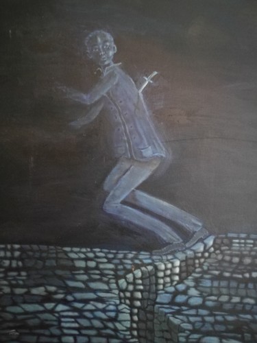 Schilderij getiteld "Betrayed" door Tarwan, Origineel Kunstwerk, Olie