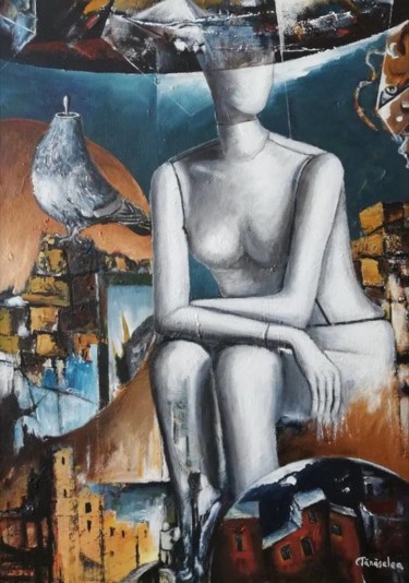 Peinture intitulée "REVERSE PERSPECTIVE…" par Cristian Florin Tanaselea, Œuvre d'art originale, Acrylique