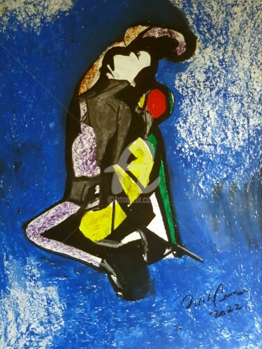 Malerei mit dem Titel "Creation" von Tashfeen Rizwan, Original-Kunstwerk, Öl