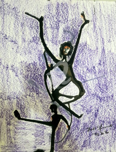 Картина под названием "No Wayout" - Tashfeen Rizwan, Подлинное произведение искусства, Масло