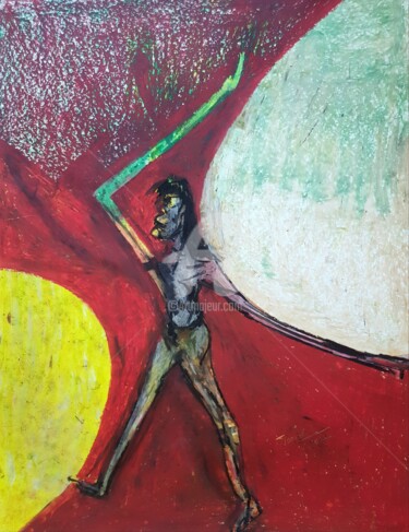 Peinture intitulée "Rising Above the Mu…" par Tashfeen Rizwan, Œuvre d'art originale, Huile