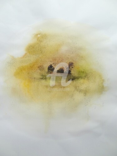 Peinture intitulée "Cercle-Monde : Oasis" par Tassanie All, Œuvre d'art originale, Encre