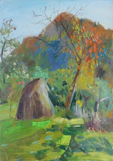 Schilderij getiteld "Autumn" door Tatiana Gliadchenko, Origineel Kunstwerk, Olie