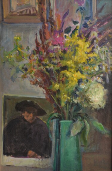 Картина под названием "Полевые цветы" - Татьяна Паола, Подлинное произведение искусства, Масло