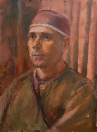 Painting titled "Паль (Павел Семенов)" by Tat Ana Paola, Original Artwork, Oil