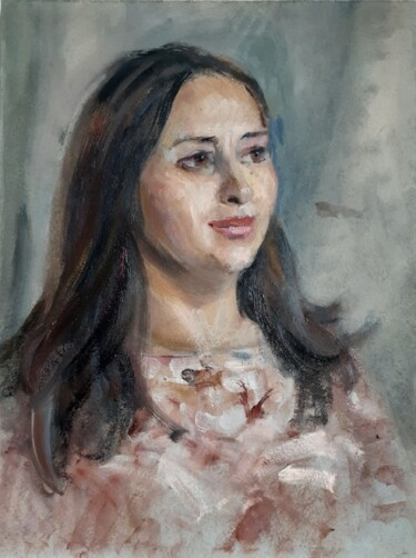Painting titled "Наталия Мирандола,…" by Tat Ana Paola, Original Artwork, Oil