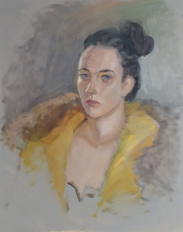 Painting titled "Ангелина" by Tat Ana Paola, Original Artwork, Oil