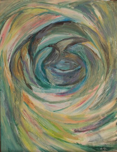 Картина под названием "Глубина" - Татьяна Щербинина, Подлинное произведение искусства, Масло