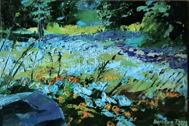 Картина под названием "Лето в лесу" - Татьяна Веревка, Подлинное произведение искусства, Масло