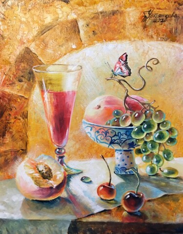 「Juicy morning oil p…」というタイトルの絵画 Tatyana Ustyantsevaによって, オリジナルのアートワーク, オイル