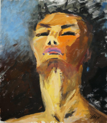 Painting titled "Self-portrait" by Natalia Mustaeva, Original Artwork, Other