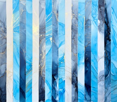 Картина под названием "The Winter" - Tati, Подлинное произведение искусства, Чернила Установлен на картон