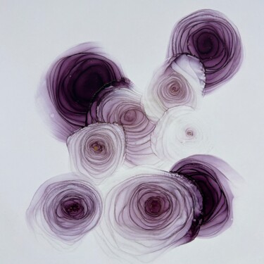 绘画 标题为“Ranunculus” 由Tati, 原创艺术品, 墨 安装在木质担架架上
