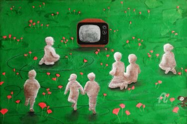 拼贴 标题为“The Field of Illusi…” 由Tatia Bakuradze, 原创艺术品, 丙烯