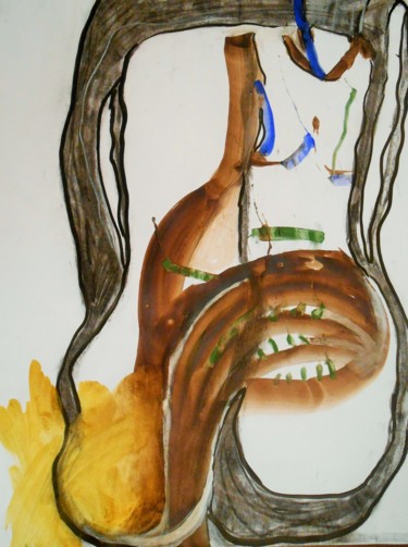 Dessin intitulée "fusain et craies su…" par Tatiana Anikina, Œuvre d'art originale
