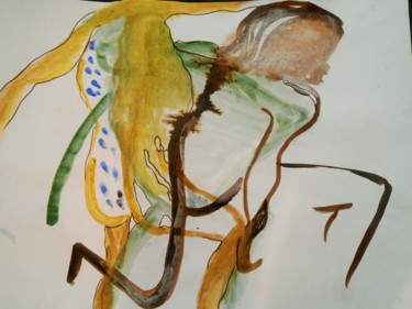 Dessin intitulée "gouache sur papier" par Tatiana Anikina, Œuvre d'art originale