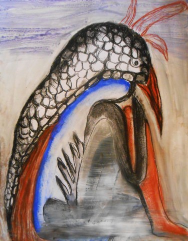 Dessin intitulée "fusain et craies su…" par Tatiana Anikina, Œuvre d'art originale, Craie