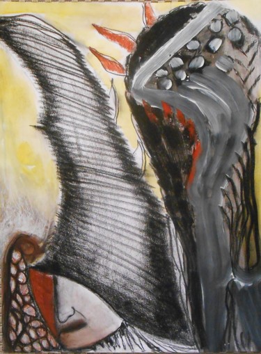Dessin intitulée "fusain et craies su…" par Tatiana Anikina, Œuvre d'art originale, Fusain