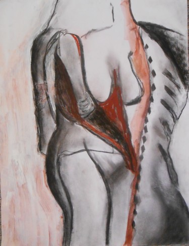 Dessin intitulée "fusain et craies su…" par Tatiana Anikina, Œuvre d'art originale, Fusain