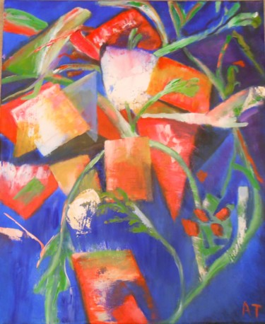 Peinture intitulée "Salade de pastèque" par Tatiana Anikina, Œuvre d'art originale, Acrylique