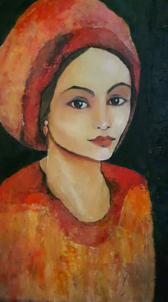 Malerei mit dem Titel ""Miriam"" von Tatiana Noemi Art, Original-Kunstwerk