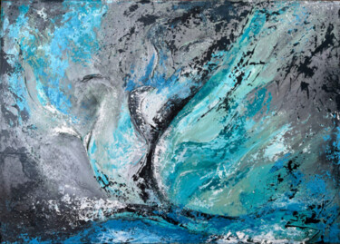 Картина под названием "Dancing on the water" - Tatiana Bondarenko, Подлинное произведение искусства, Акрил