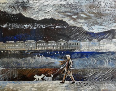 Pittura intitolato ""In any weather"" da Tatiana Bykova, Opera d'arte originale, Acrilico
