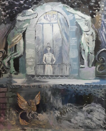 Pittura intitolato ""The mysterious dre…" da Tatiana Bykova, Opera d'arte originale, Olio