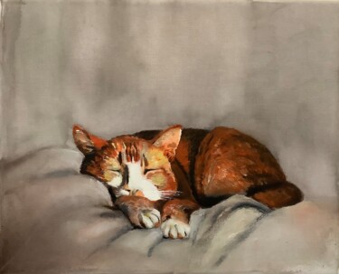 "Cat Nap Original Pa…" başlıklı Tablo Tatiana Clark tarafından, Orijinal sanat, Akrilik