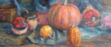Картина под названием ""Different Pumpkin"" - Tatiana Didenko, Подлинное произведение искусства, Масло