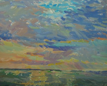 Картина под названием ""Morning by the sea…" - Tatiana Didenko, Подлинное произведение искусства, Масло