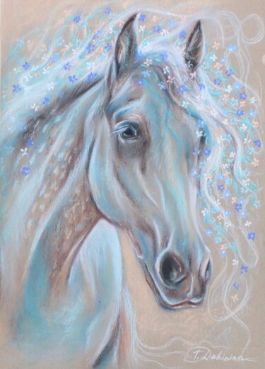 Spring fairy tale Painting titled "Spring fairy tale" by Tatiana Dubinina, Original Art, Pastel