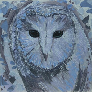 Snow guard Painting titled "Snow guard" by Tatiana Dubinina, Original Art, Acrylic