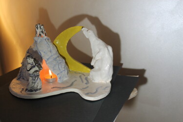 Sculpture titled "Polar tales" by Tatiana Efremova, Original Artwork, Ceramics