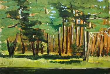 Картина под названием "Ковардицкий лес" - Татьяна Фëдорова, Подлинное произведение искусства, Масло