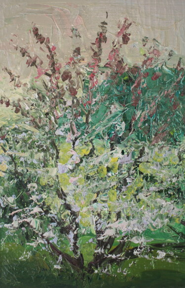 Malarstwo zatytułowany „Майская вишня” autorstwa Татьяна Фëдорова, Oryginalna praca, Olej