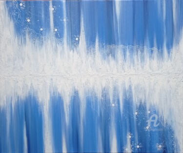 Painting titled "WINTER LACE (SERIES…" by Tatiana Fox'Tena, Original Artwork, Acrylic Mounted on Wood Stretcher frame