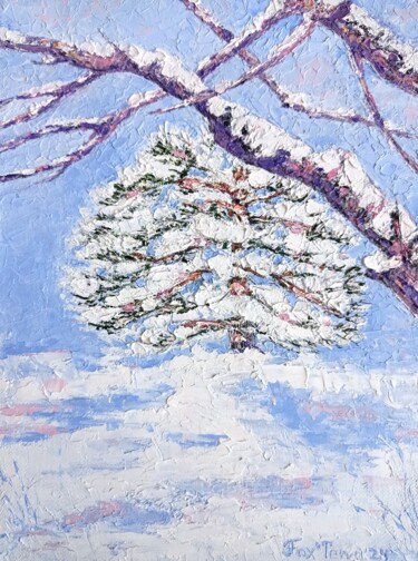 Pintura titulada "Winter mood" por Tatiana Fox'Tena, Obra de arte original, Oleo