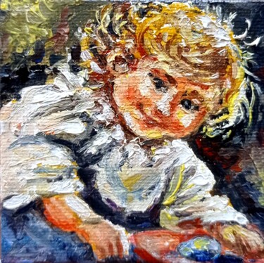 Malarstwo zatytułowany „Baby” autorstwa Tatiana Fox'Tena, Oryginalna praca, Olej