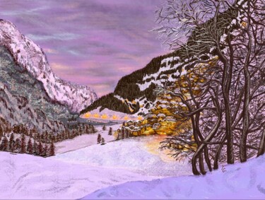 Digital Arts titled "In the Twilight." by Tatiana Gregson, Original Artwork, Digital Print