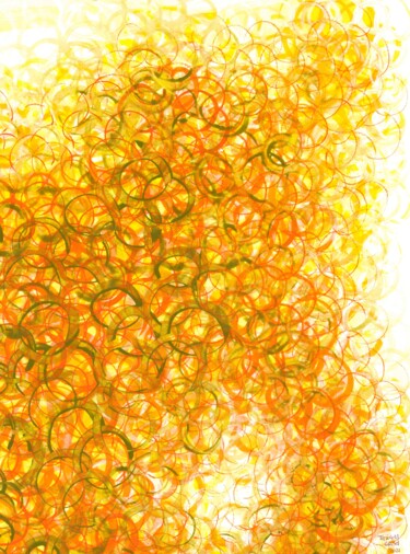 Painting titled "Yellow 18" by Tatiana Grisel, Original Artwork, Acrylic