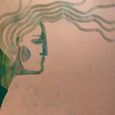 Pintura titulada "Swept by the wind" por Tatiana Harizanova, Obra de arte original, Oleo Montado en Bastidor de camilla de m…