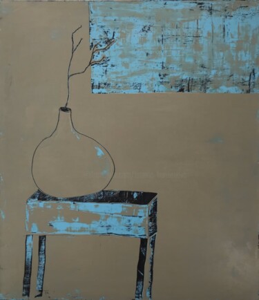 Картина под названием "Vase" - Tatiana Harizanova, Подлинное произведение искусства, Масло Установлен на Деревянная рама для…