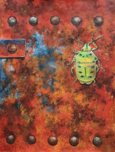 Schilderij getiteld "Bug" door Tatiana Karchevskaya, Origineel Kunstwerk, Acryl