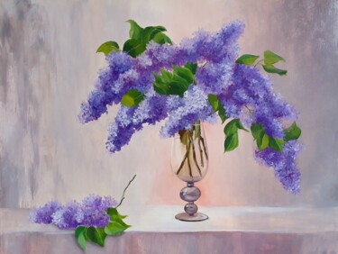 Картина под названием "Lilac (11)" - Tatiana Karchevskaya, Подлинное произведение искусства, Масло