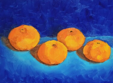 Malarstwo zatytułowany „Mandarins (2)” autorstwa Tatiana Karchevskaya, Oryginalna praca, Olej